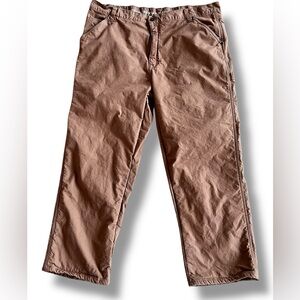 Smiths Workwear Fleece Lined Stretch Performance Pants Brown 42x30 Style 1125S